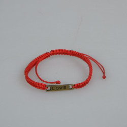 Braided bracelets Love