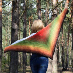 Різнокольоровий шарф