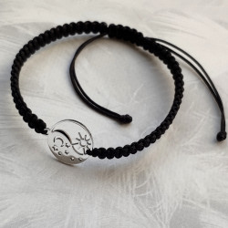 Cord bracelet Yin Yang