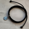 Cord bracelet Yin Yang